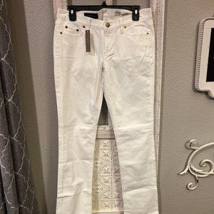 Sz 29 New (NWT) J Crew Matchstick Women's White Jeans: Size 29 (Women's Medium)